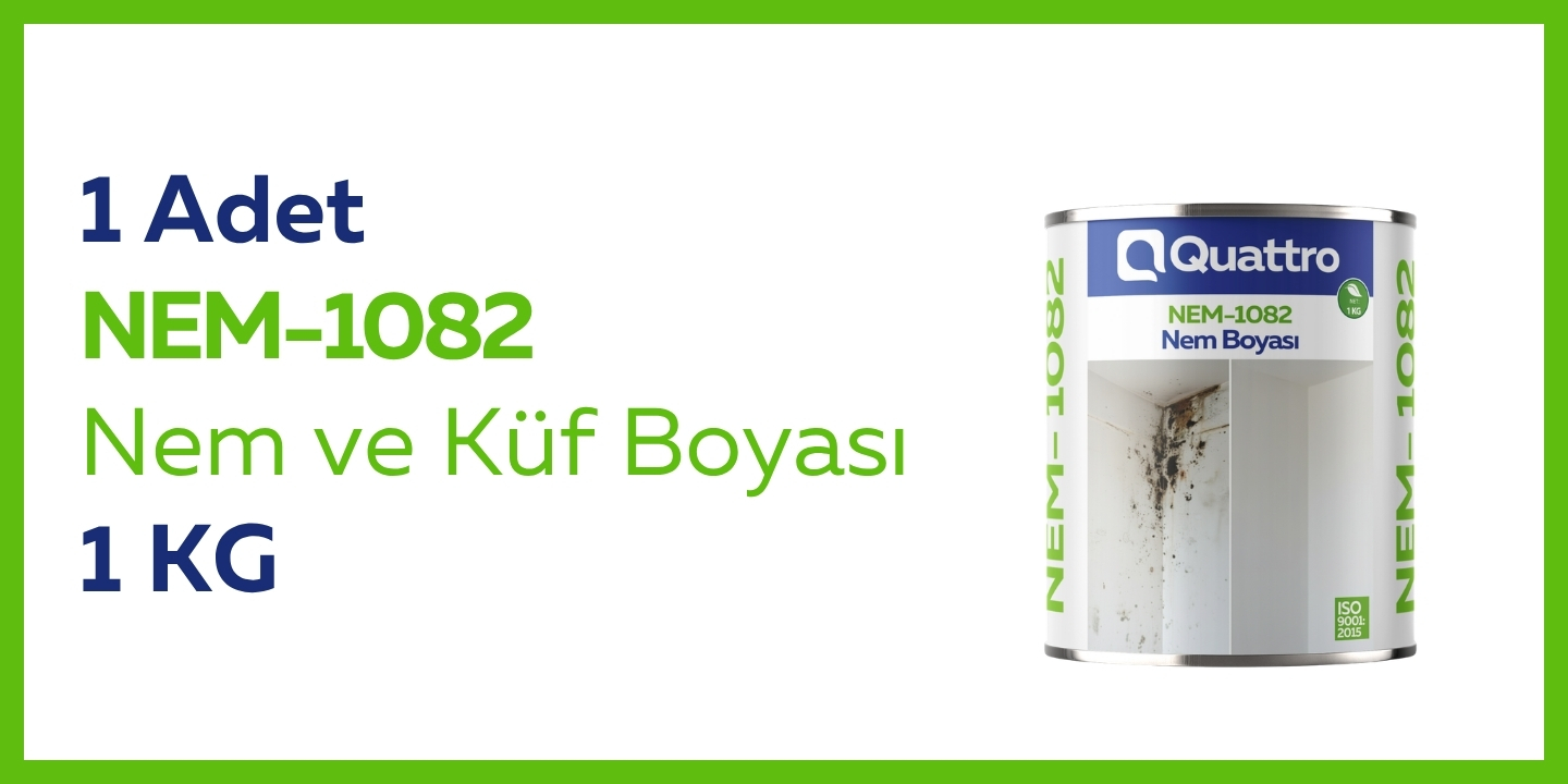 1 adet 1 KG NEM-1082 Nem ve Küf Boyası