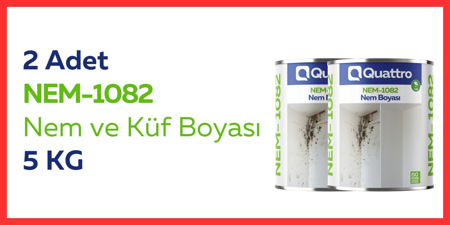 2 adet 5 KG NEM-1082 Nem ve Küf Boyası